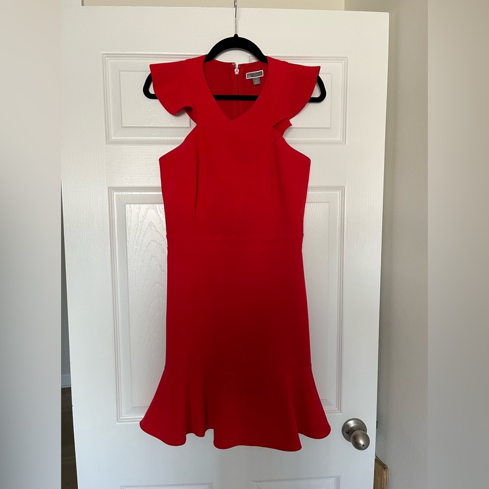 Chelsea28 Cross Front Ruffle Dress - Size M - Picture 3 of 7